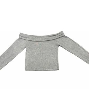 Ardene Grey Off-Shoulder Top